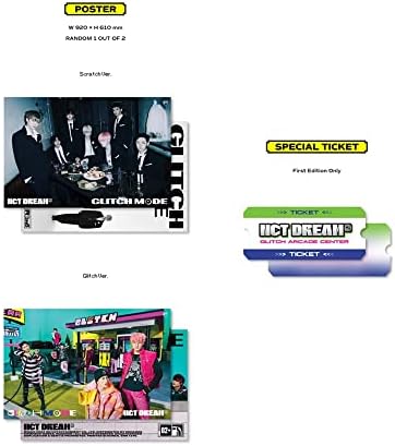 Sm ent. NCT Dream - Mode Glitch [Photobook Ver.] אלבום מלא 2+פוסטר מקופל+סט צילום נוסף סט / k -pop אטום, 190